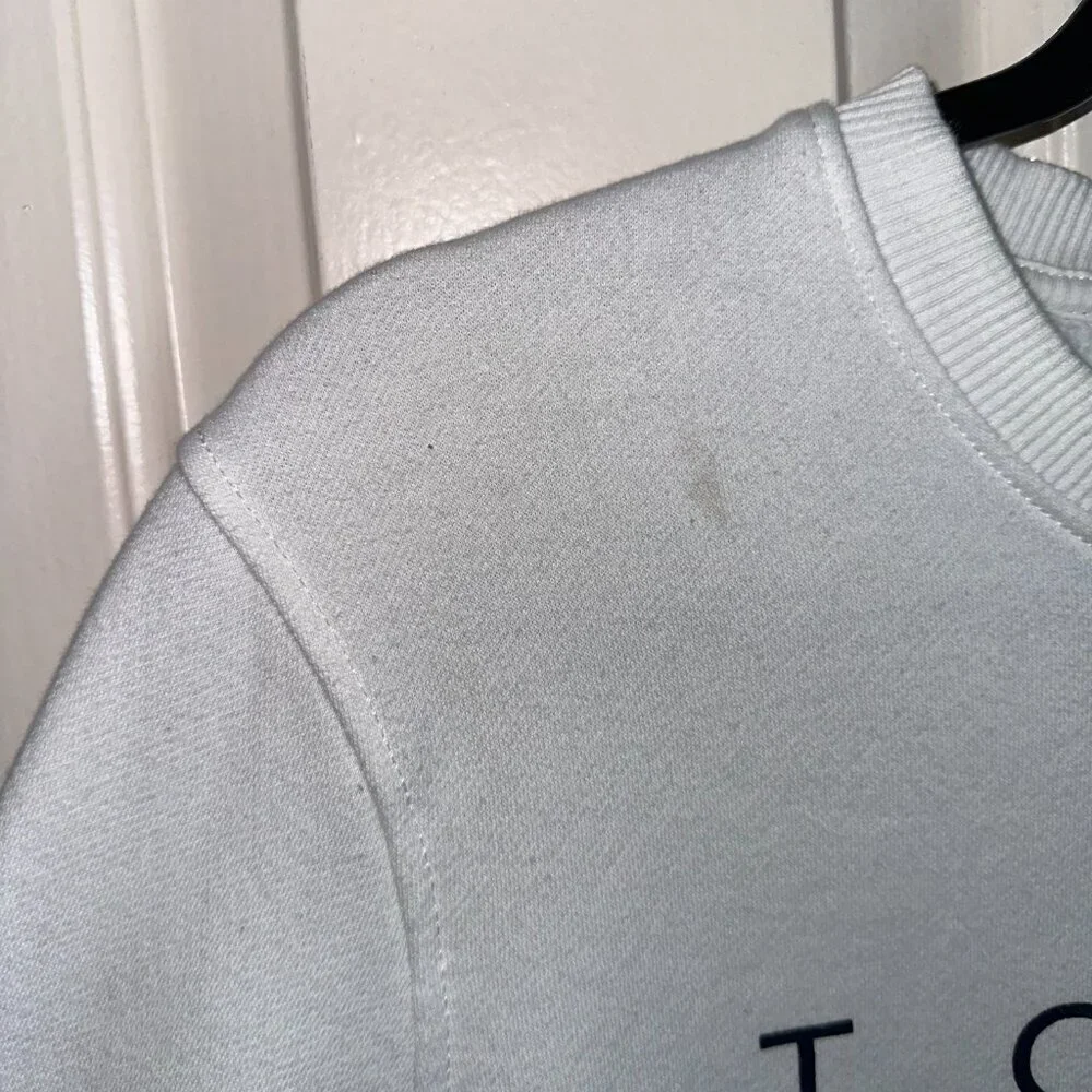 Tommy Hilfiger Long Sleeve White Crewneck Swearshirt Men 78J7731 - Picture 8 of 10